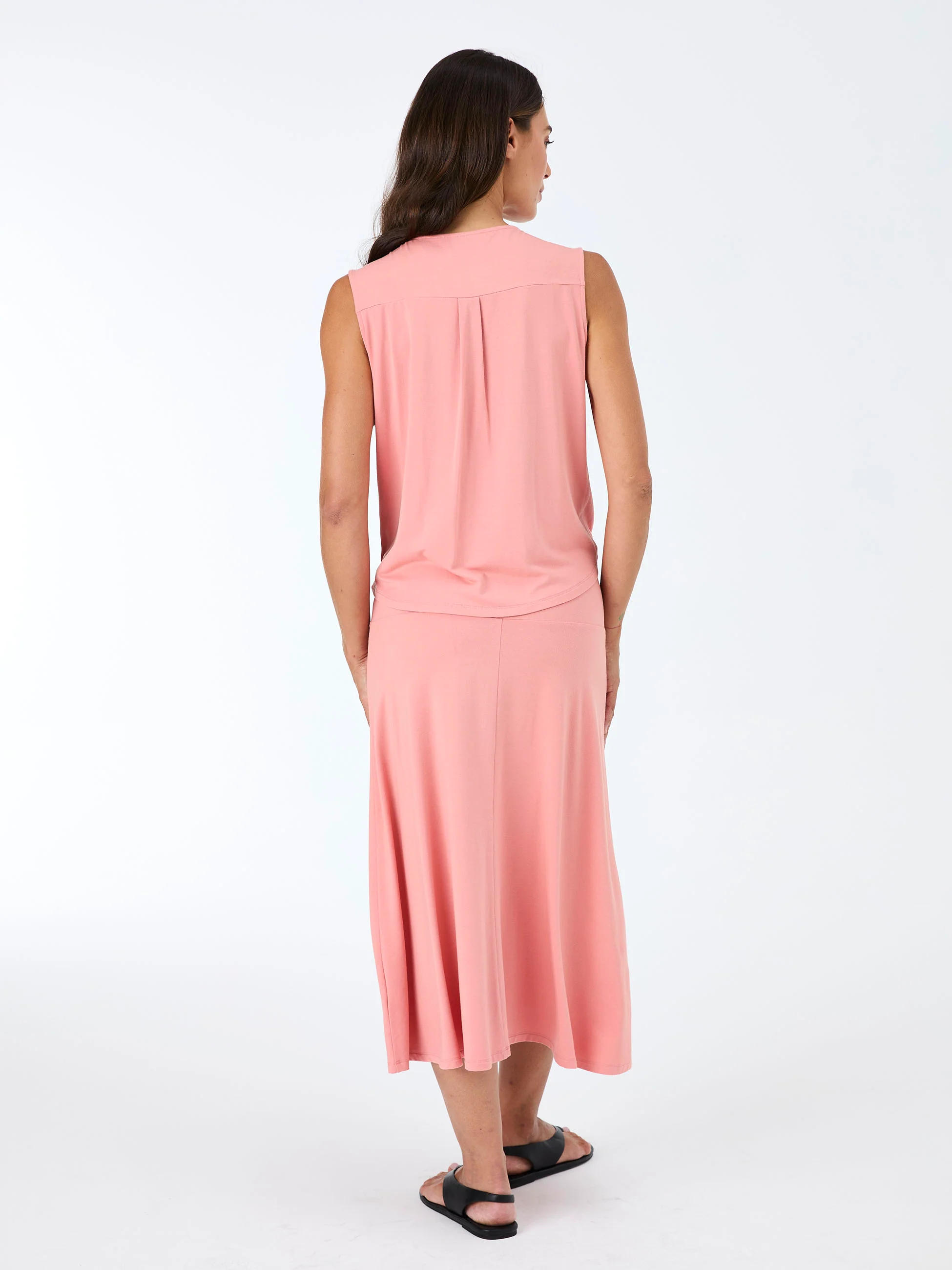 Athena Drape Top - Apricot - Image 2