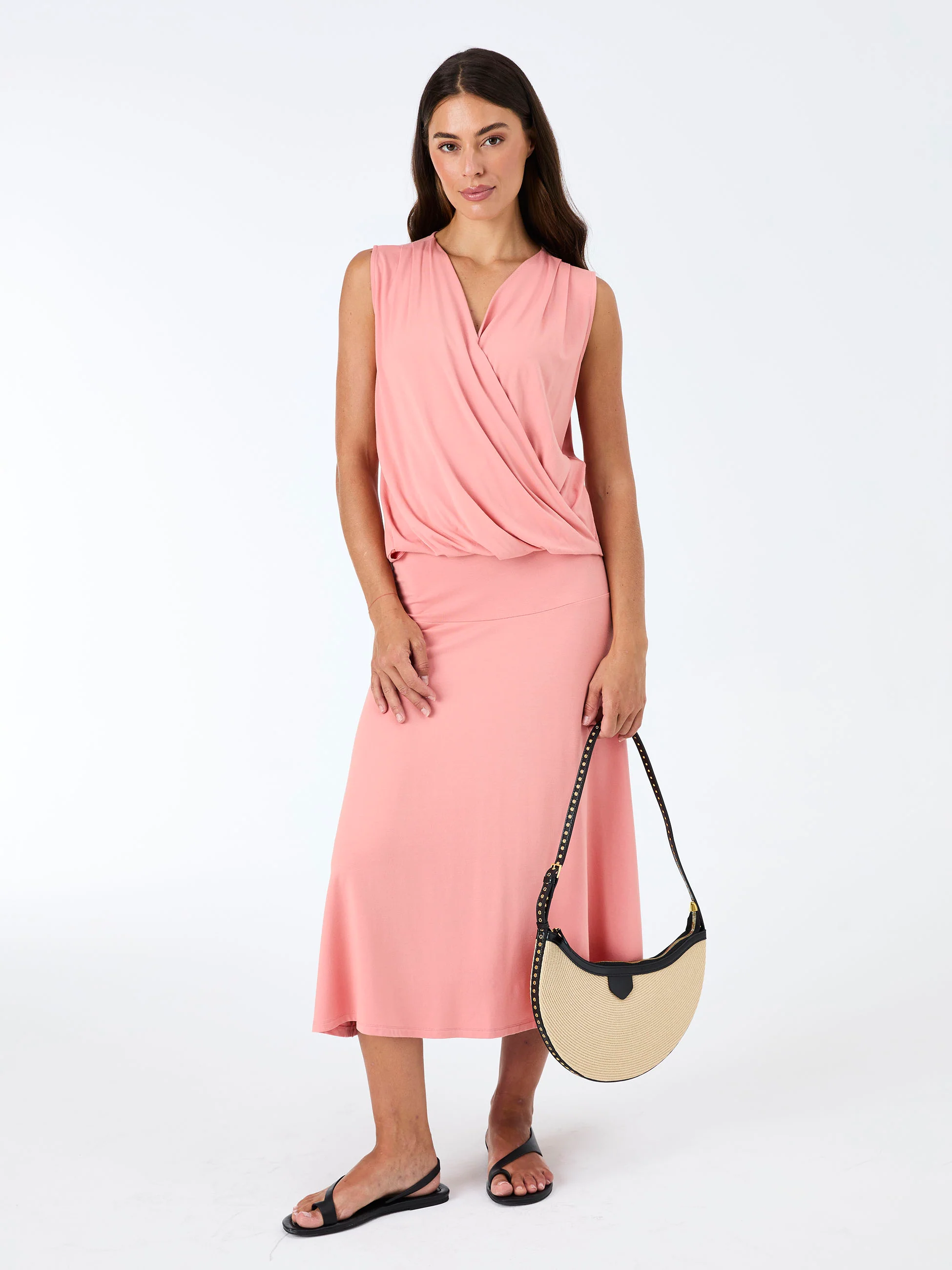 Athena Drape Top - Apricot - Image 4