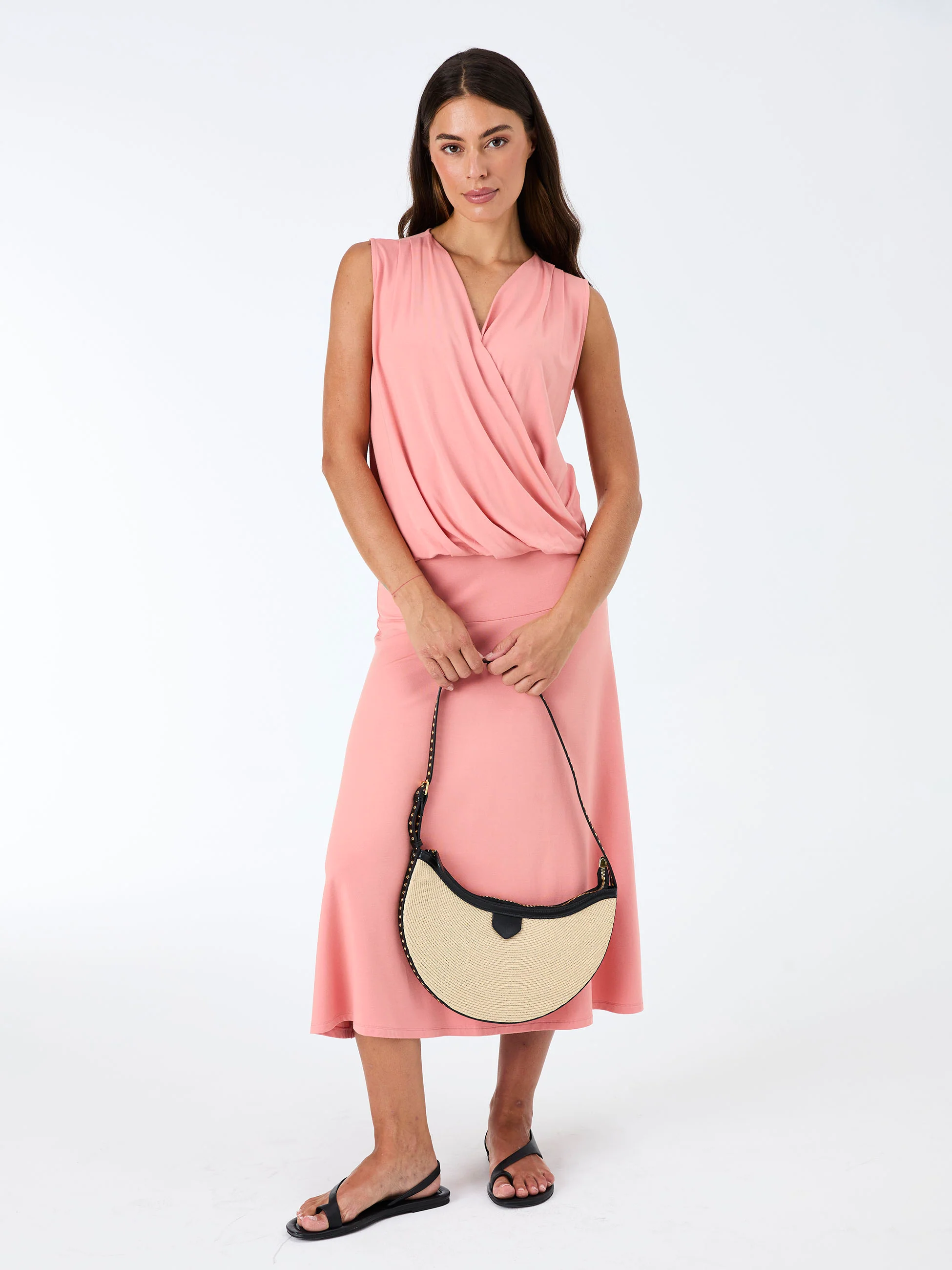 Athena Drape Top - Apricot - Image 8