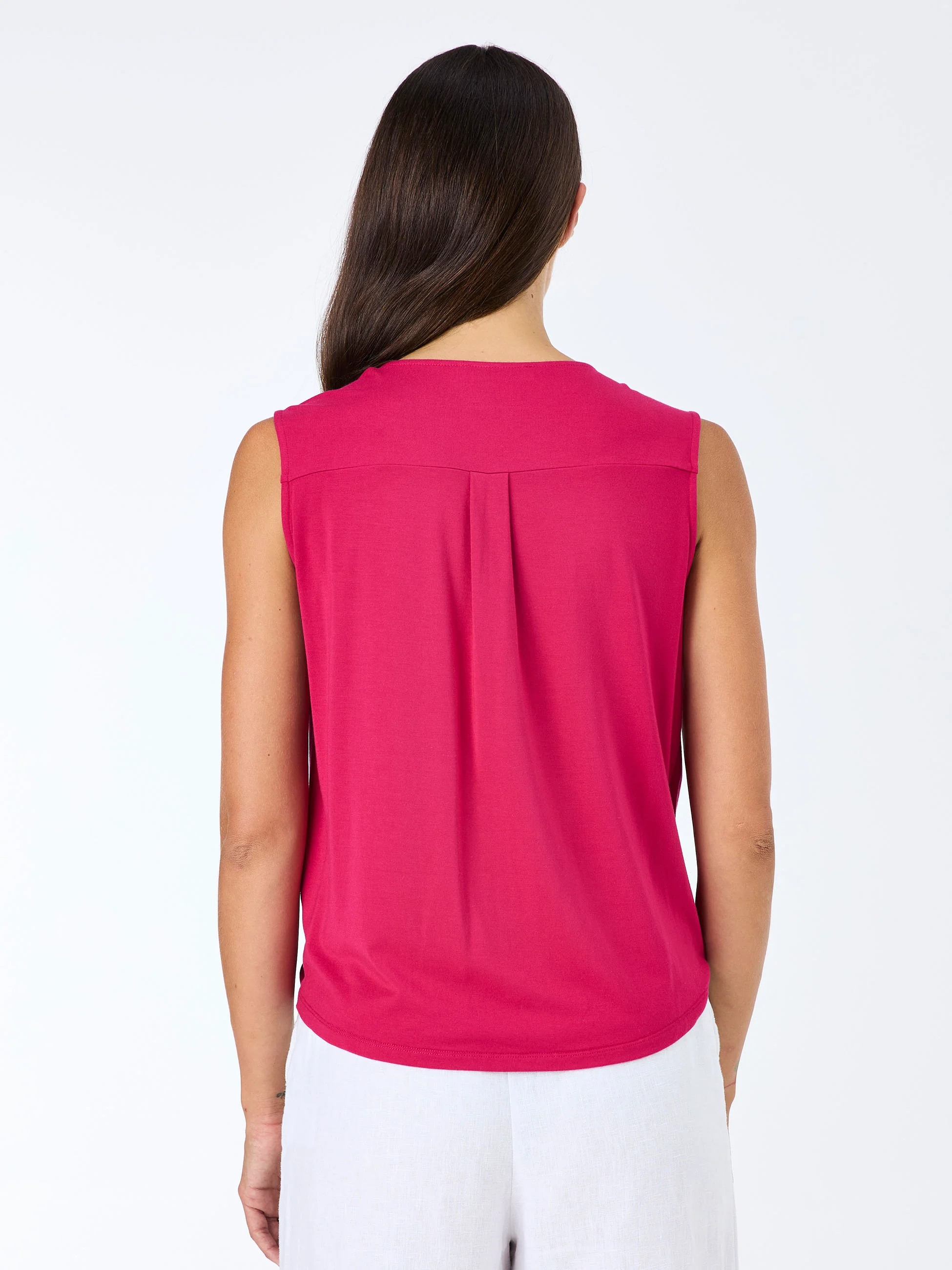 Athena Drape Top - Cerise - Image 6