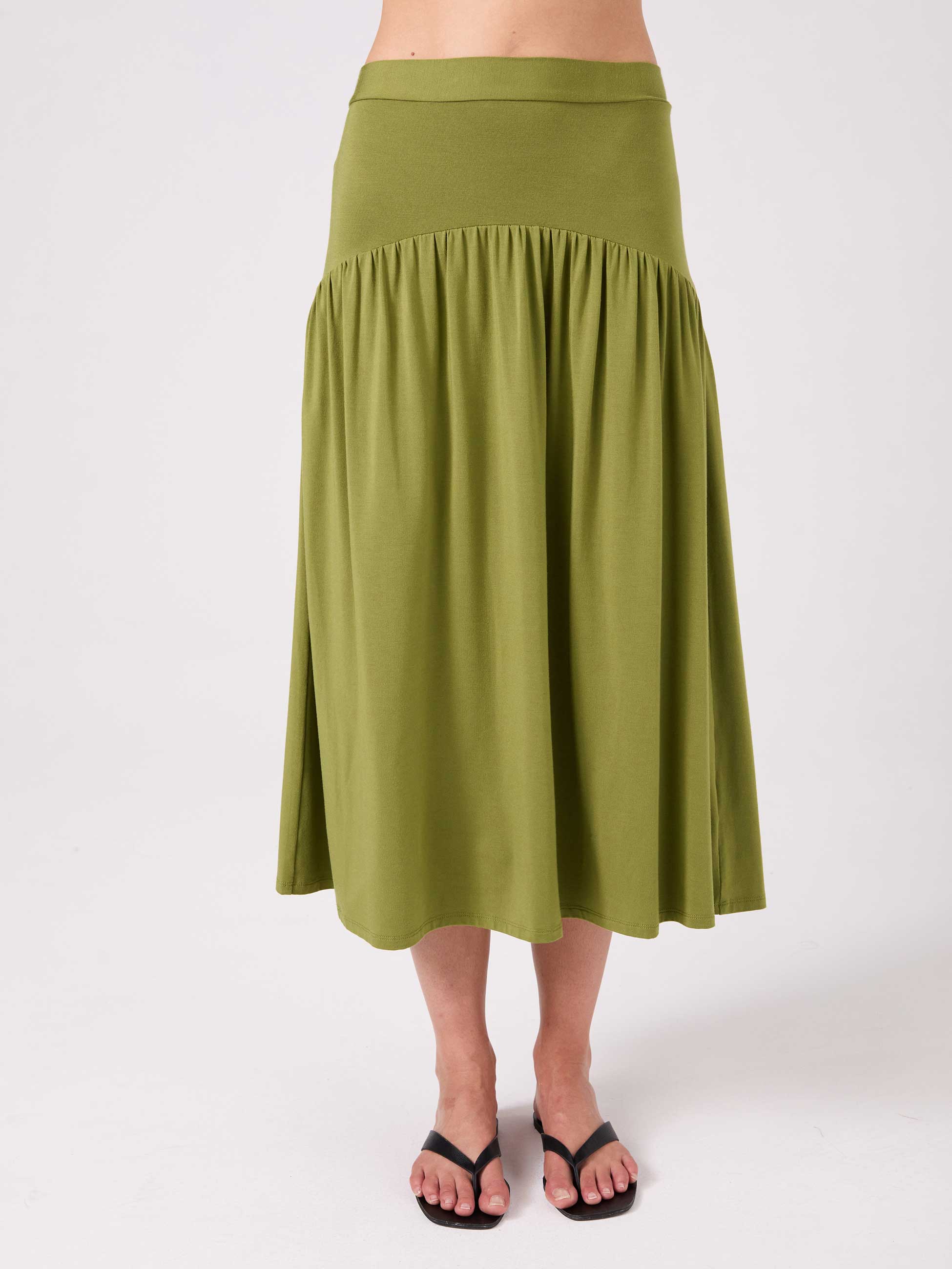 Clara Skirt - Olive - Image 3