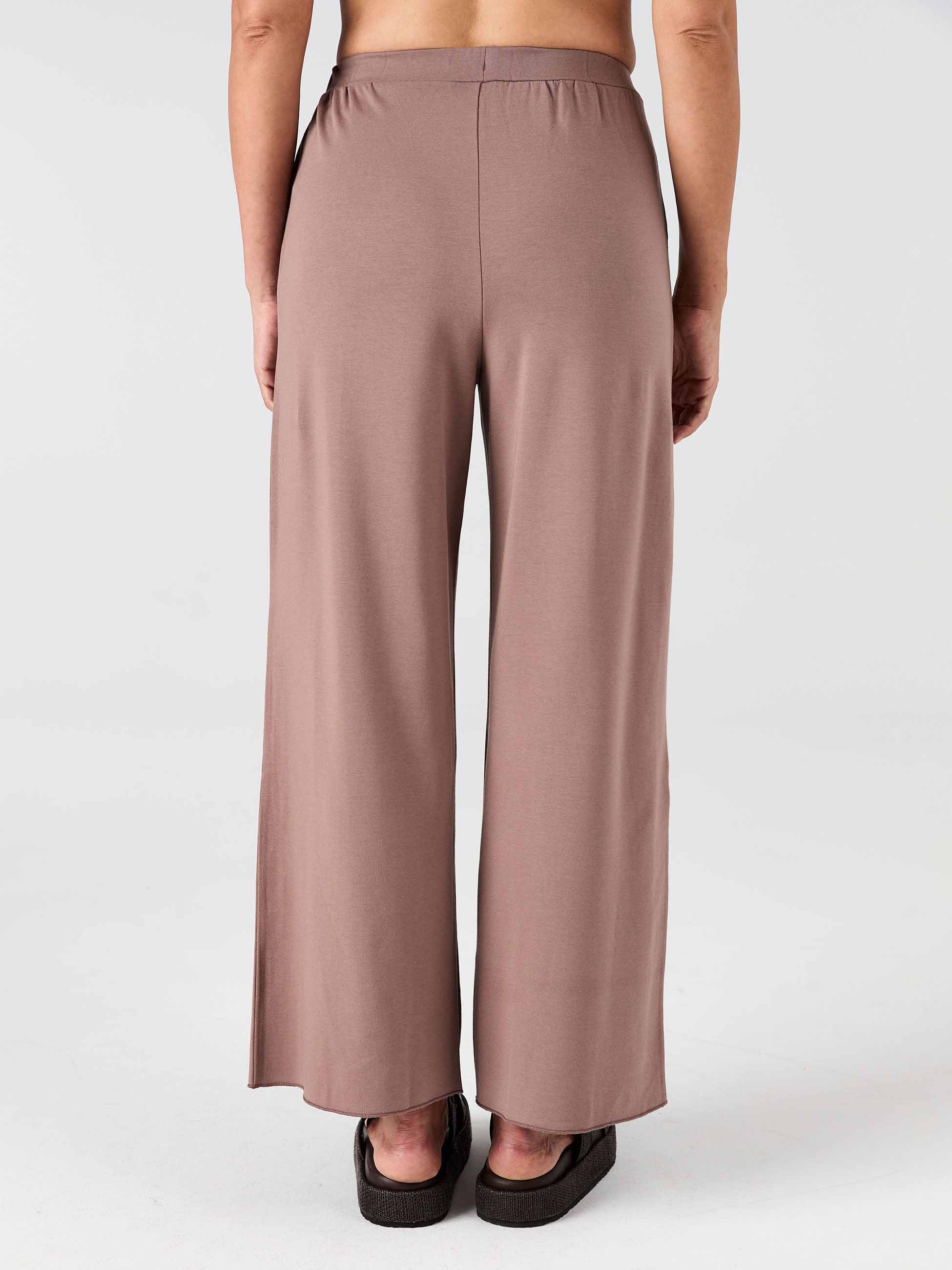 Classic Wide Leg Sweat Pants - Taupe - Image 8