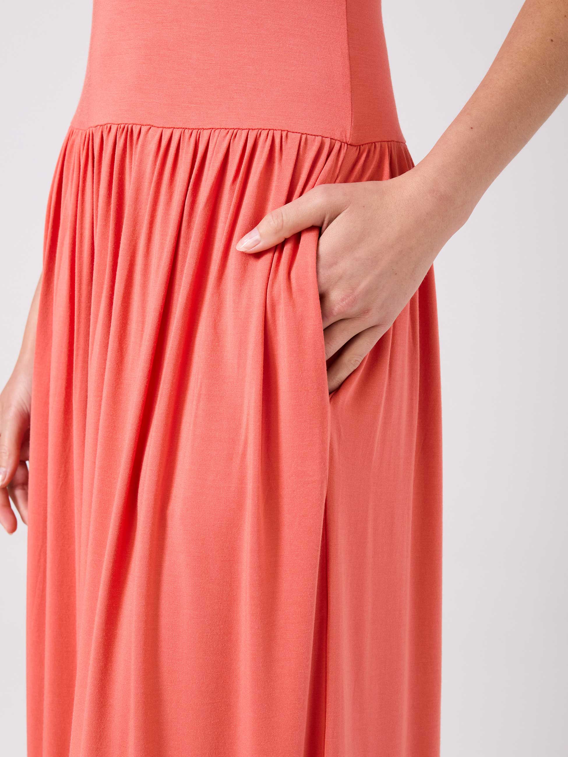 Essential Maxi Dress - Burnt Sienna - Image 4