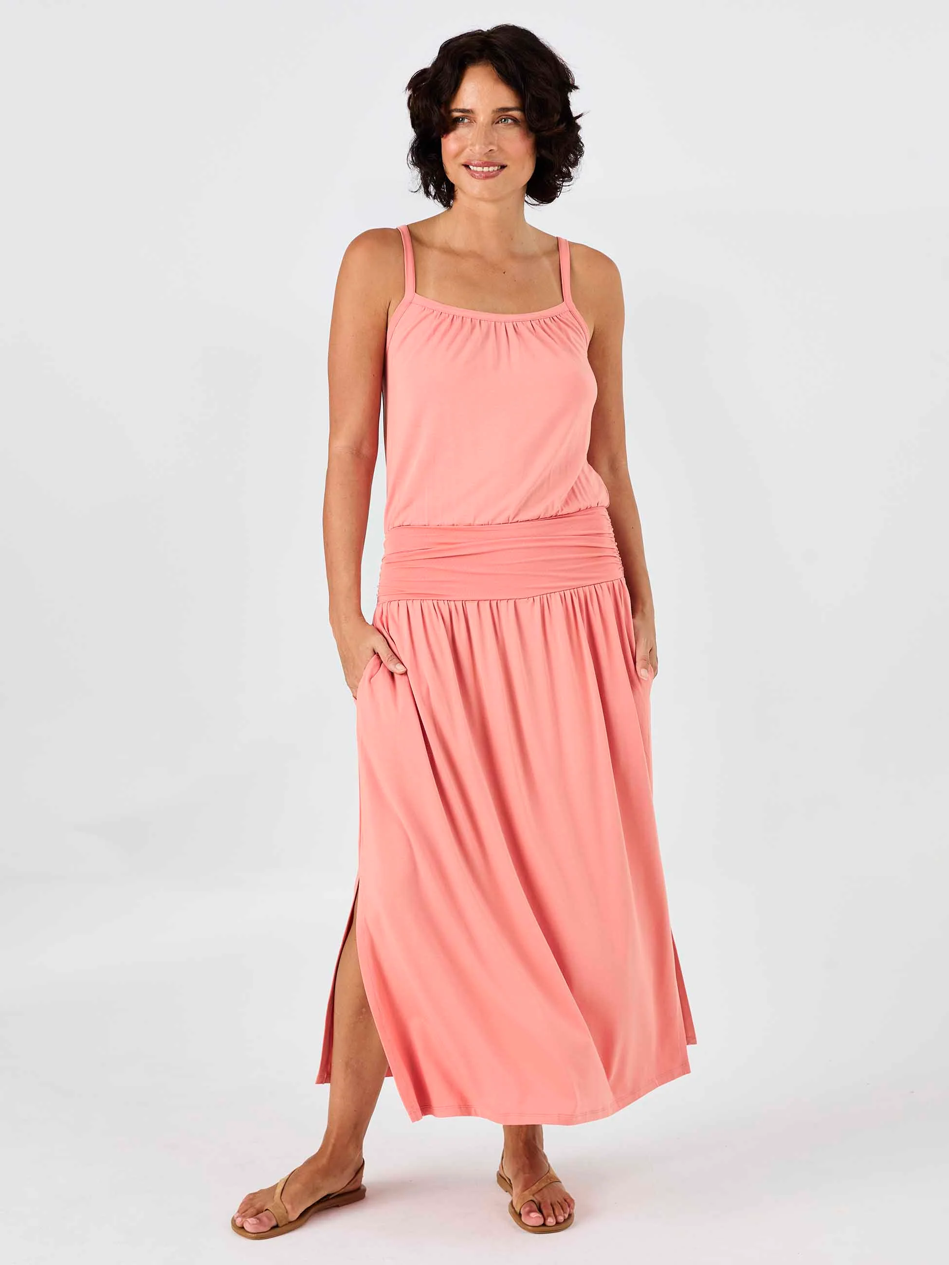 Imogen Dress - Apricot - Image 4