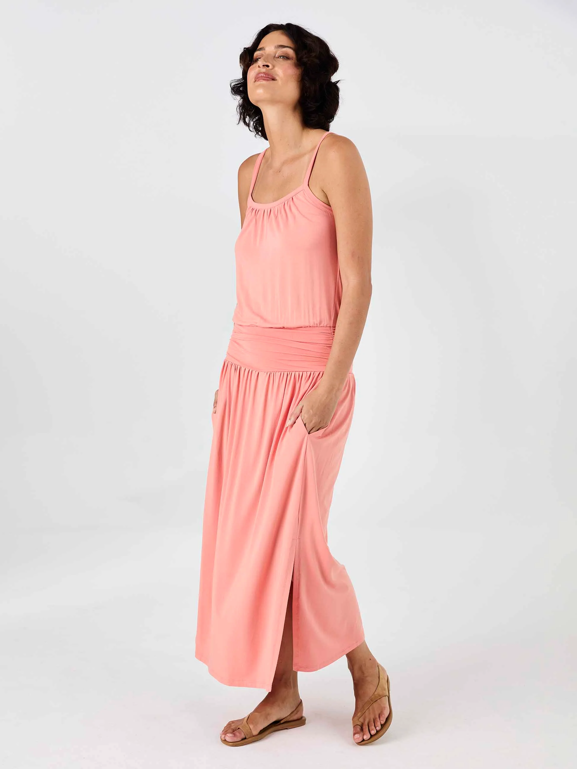 Imogen Dress - Apricot - Image 6