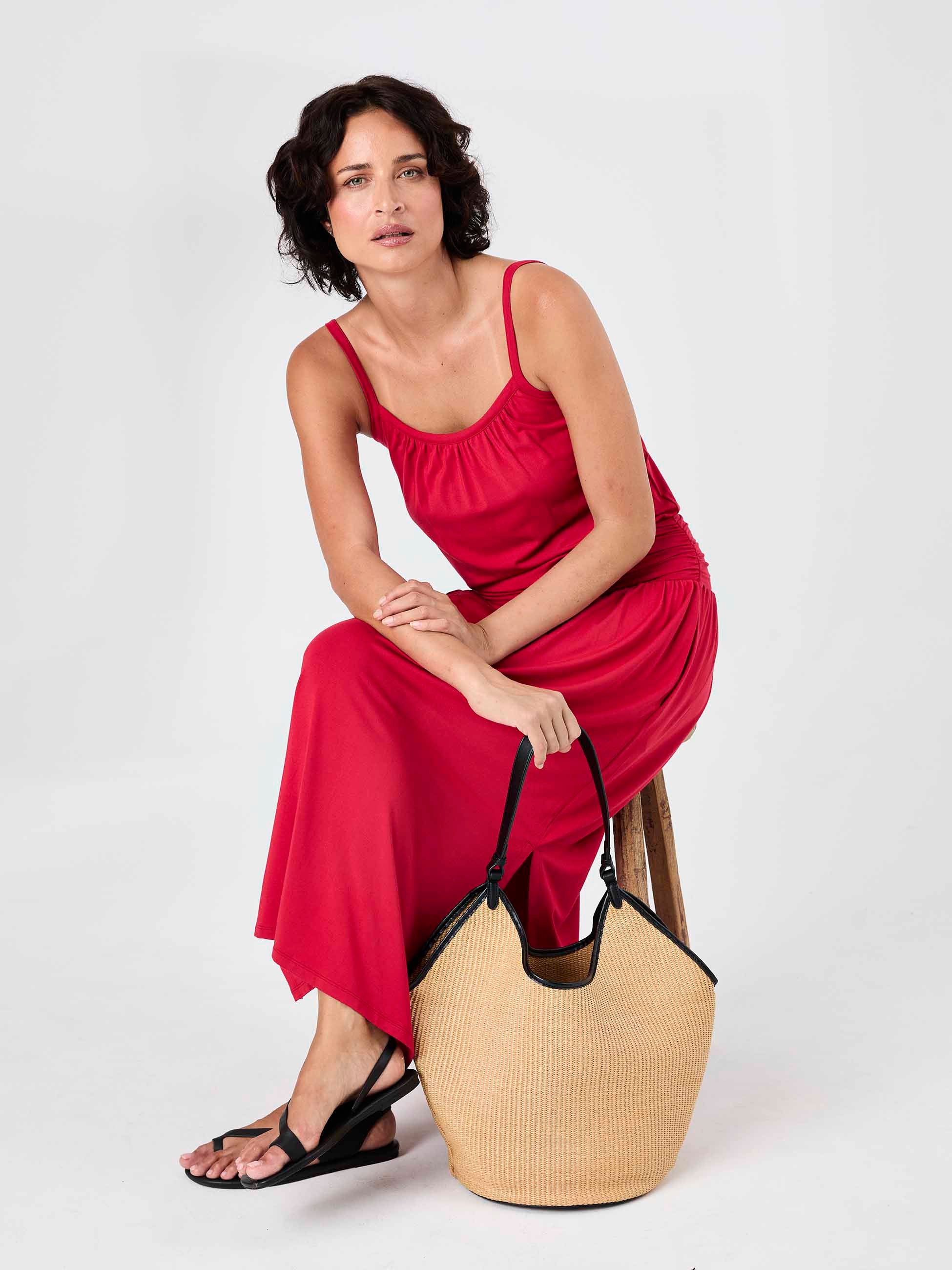 Imogen Dress - Cherry - Image 11
