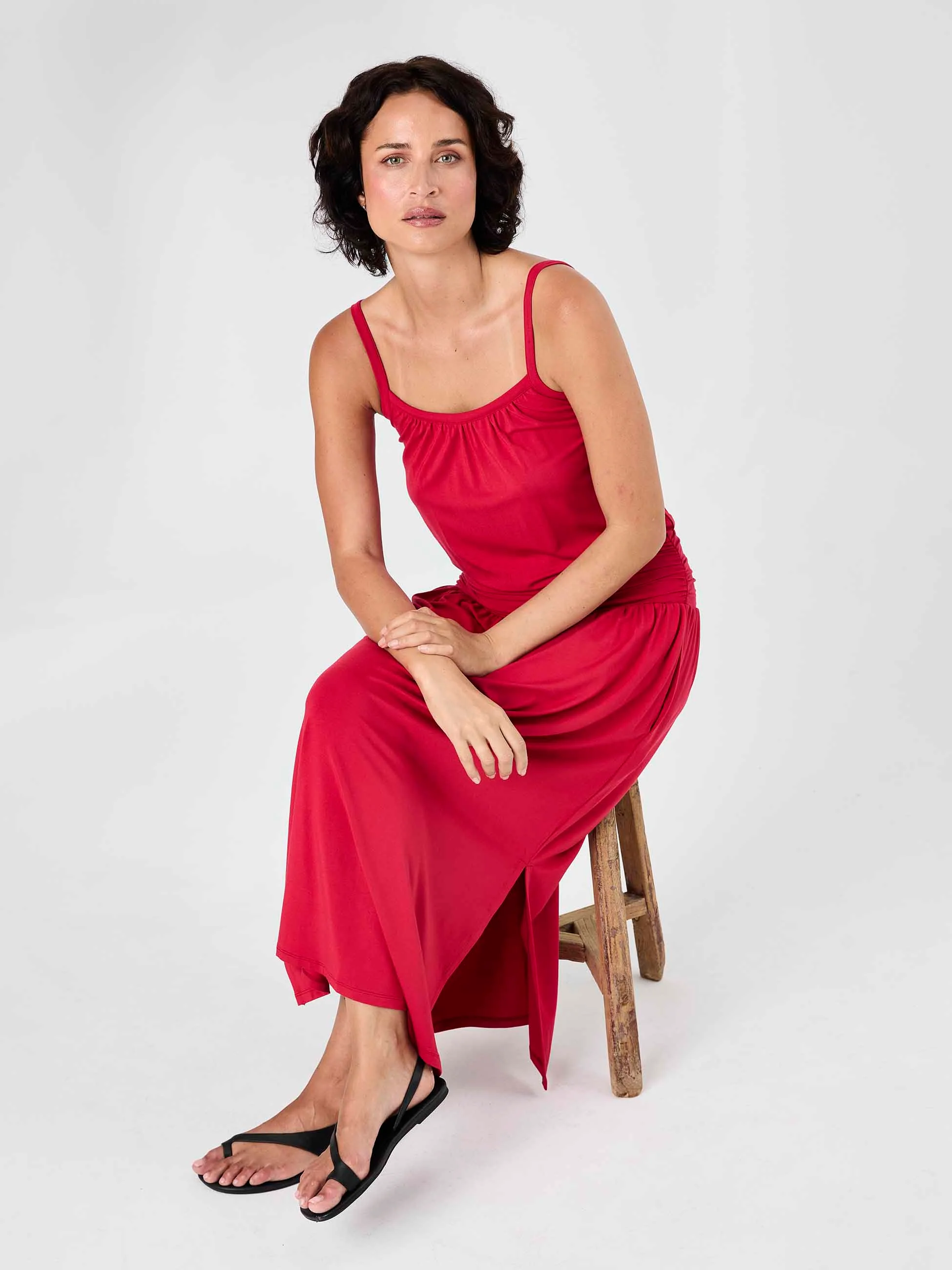 Imogen Dress - Cherry - Image 7