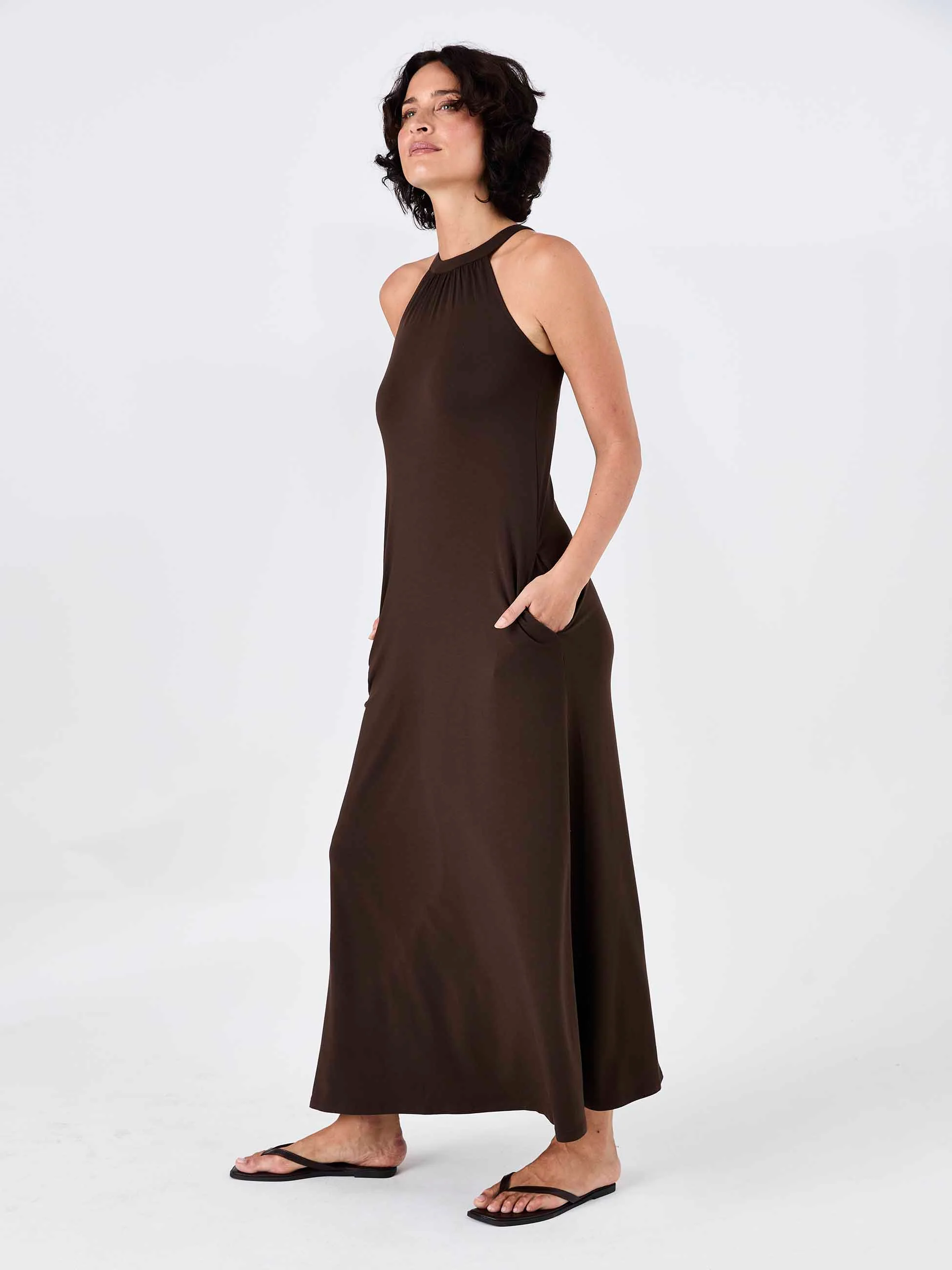 Isabelle Dress - Coffee Bean - Image 8