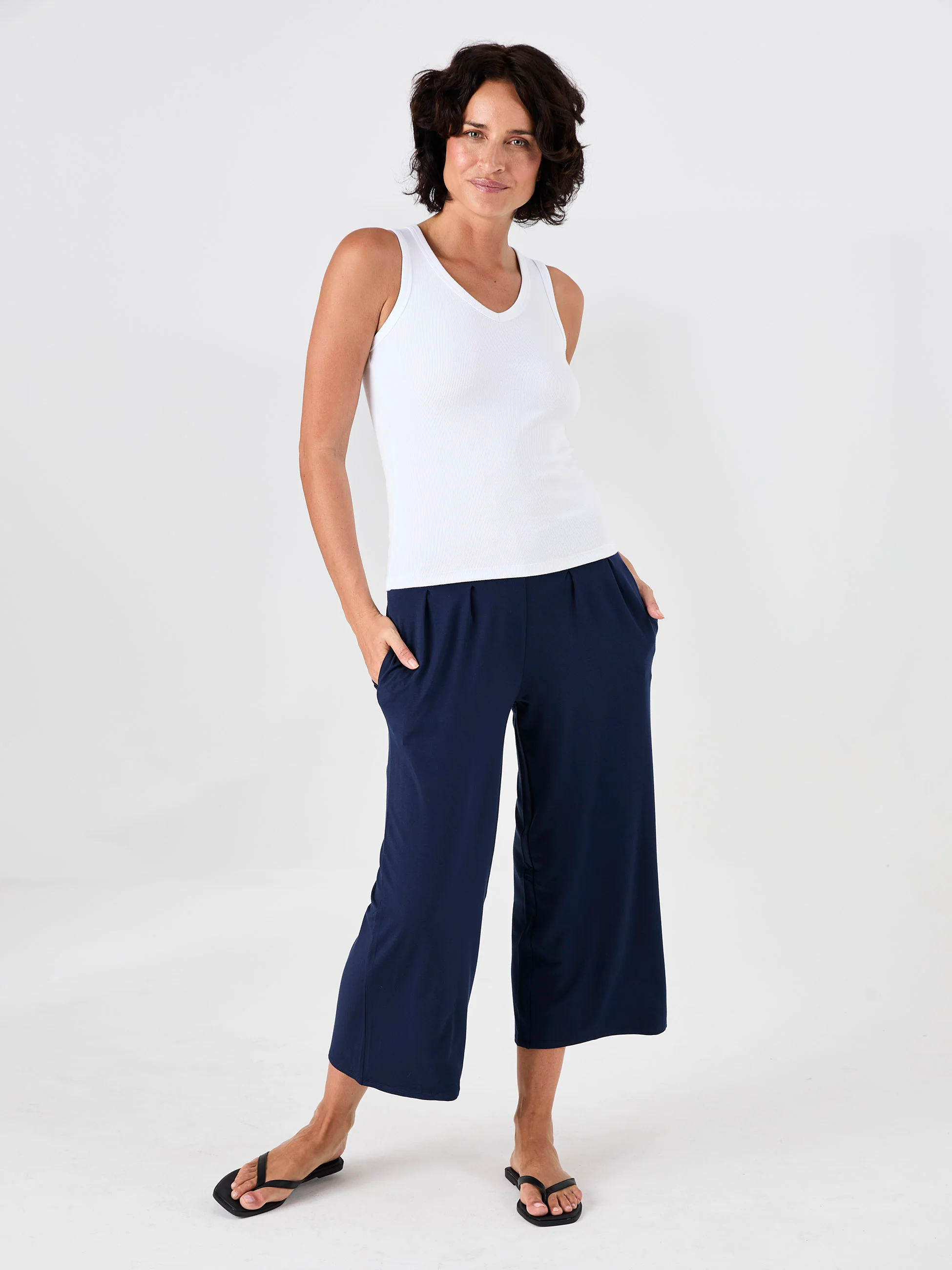 Jett Culottes- Navy - Image 2