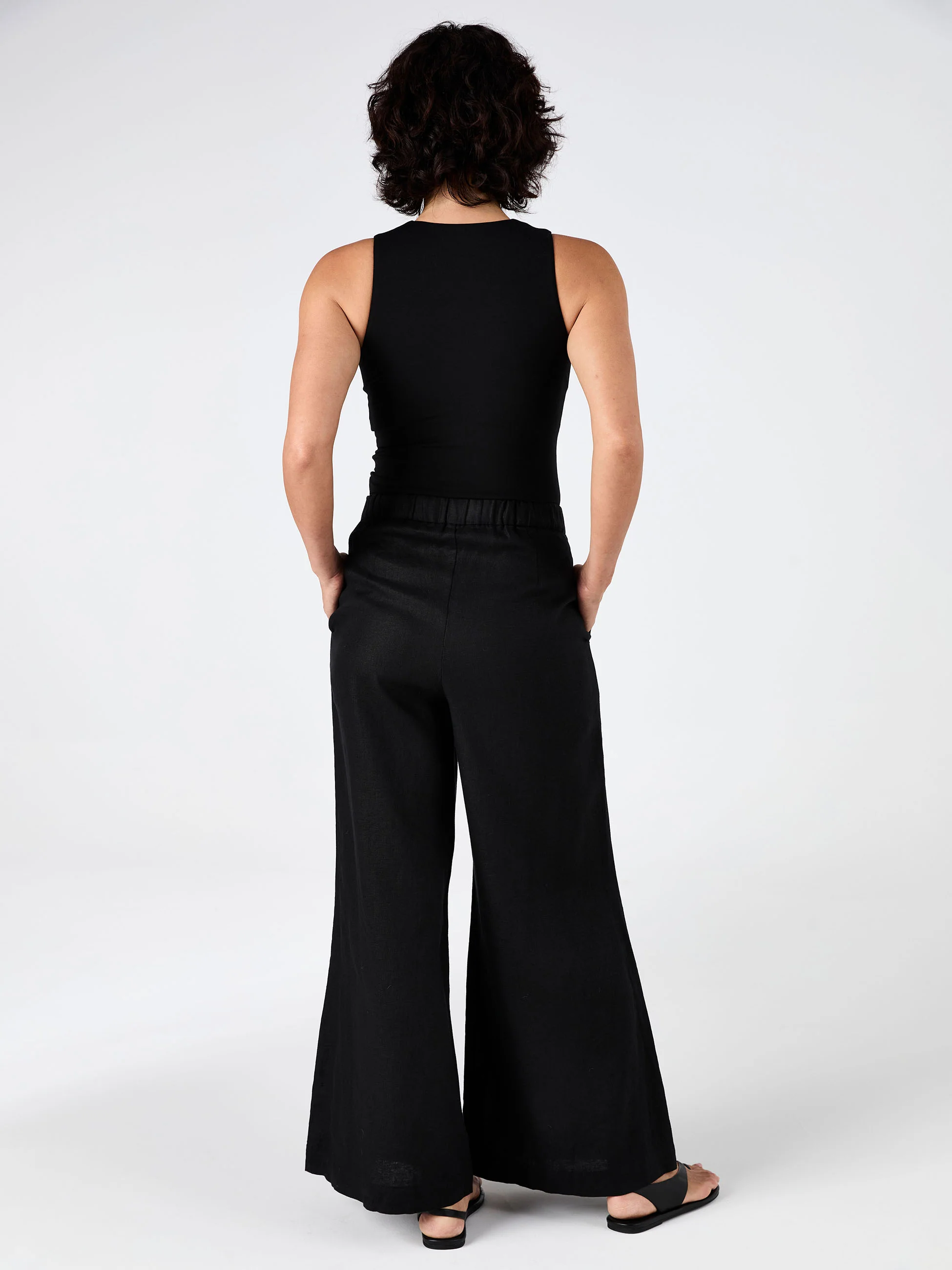 Laurel Linen Pant - Black - Image 3