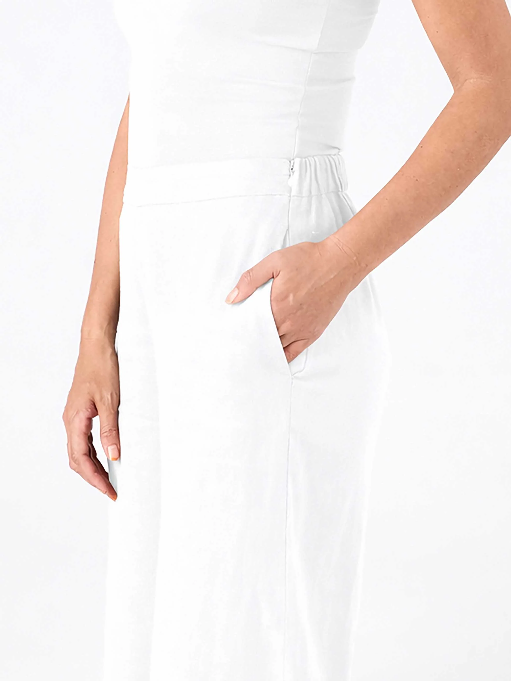 Laurel Linen Pant - White - Image 6