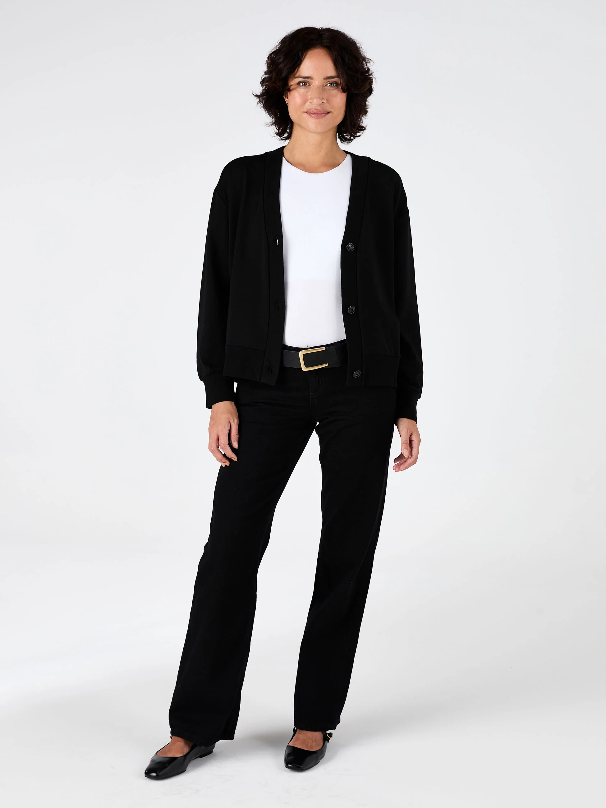 Leighton Sweat Top - Black