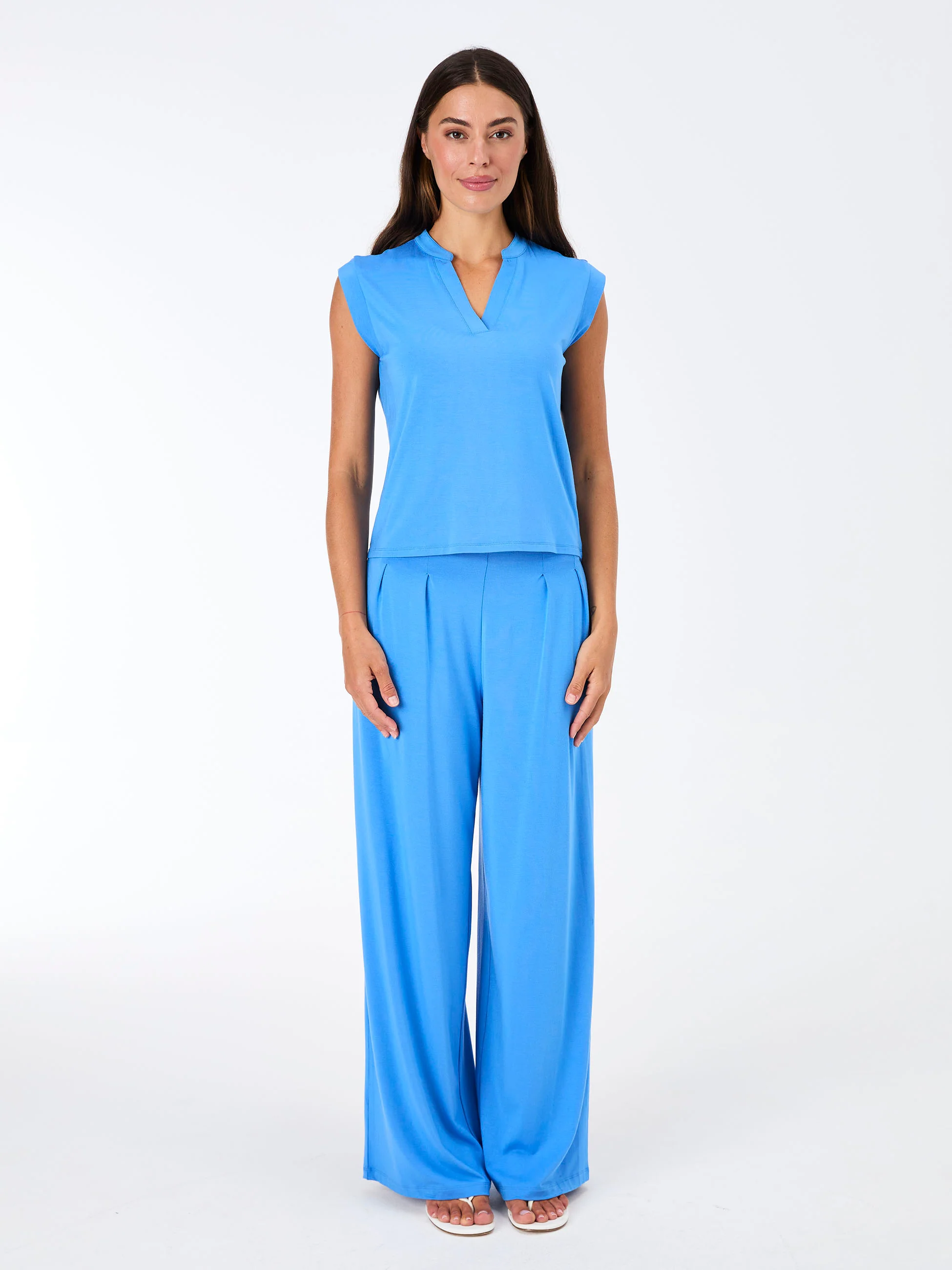 Nero Placket Tee - Cobalt Blue - Image 4
