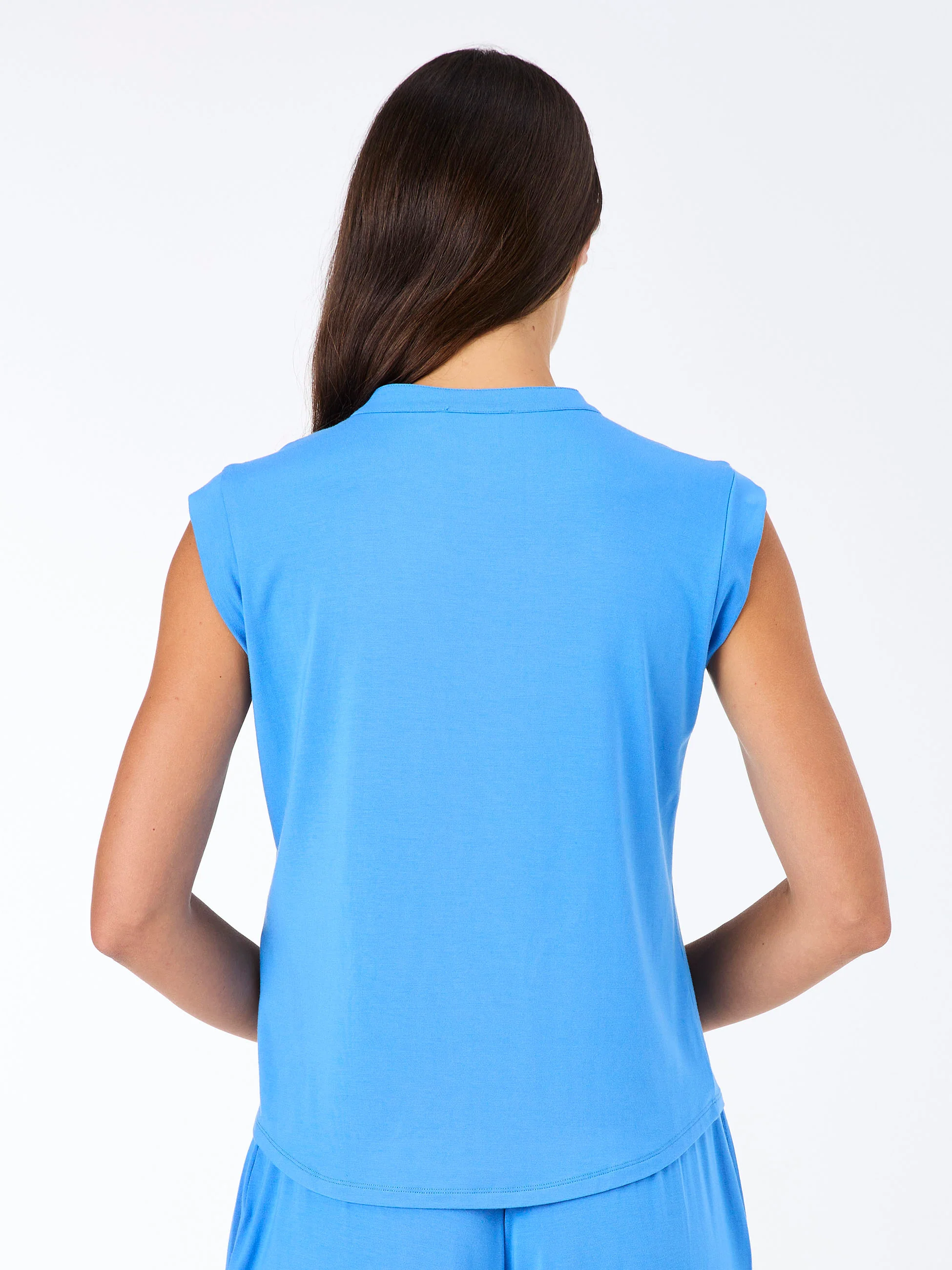 Nero Placket Tee - Cobalt Blue - Image 6
