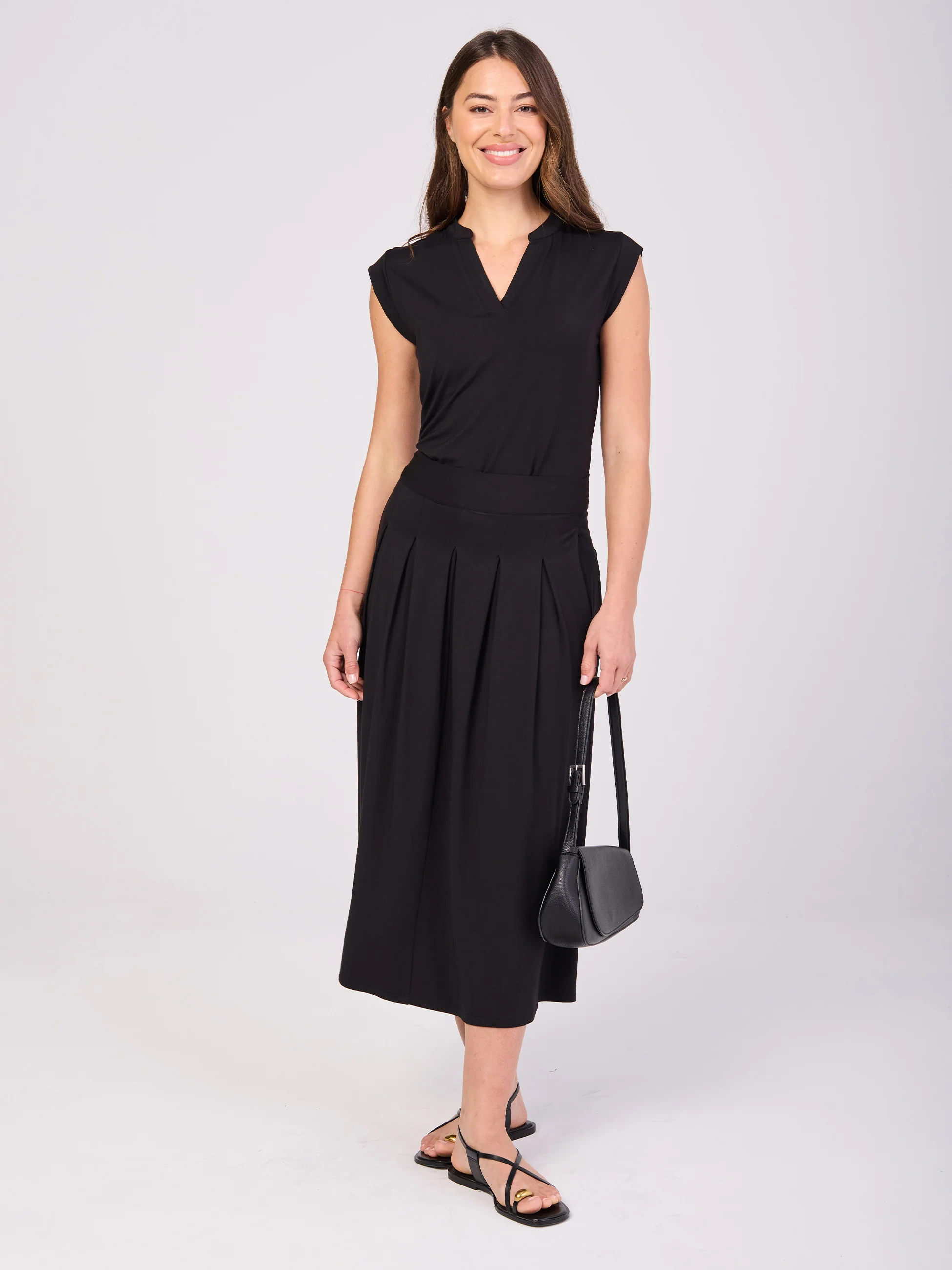 Pleat Skirt - Black