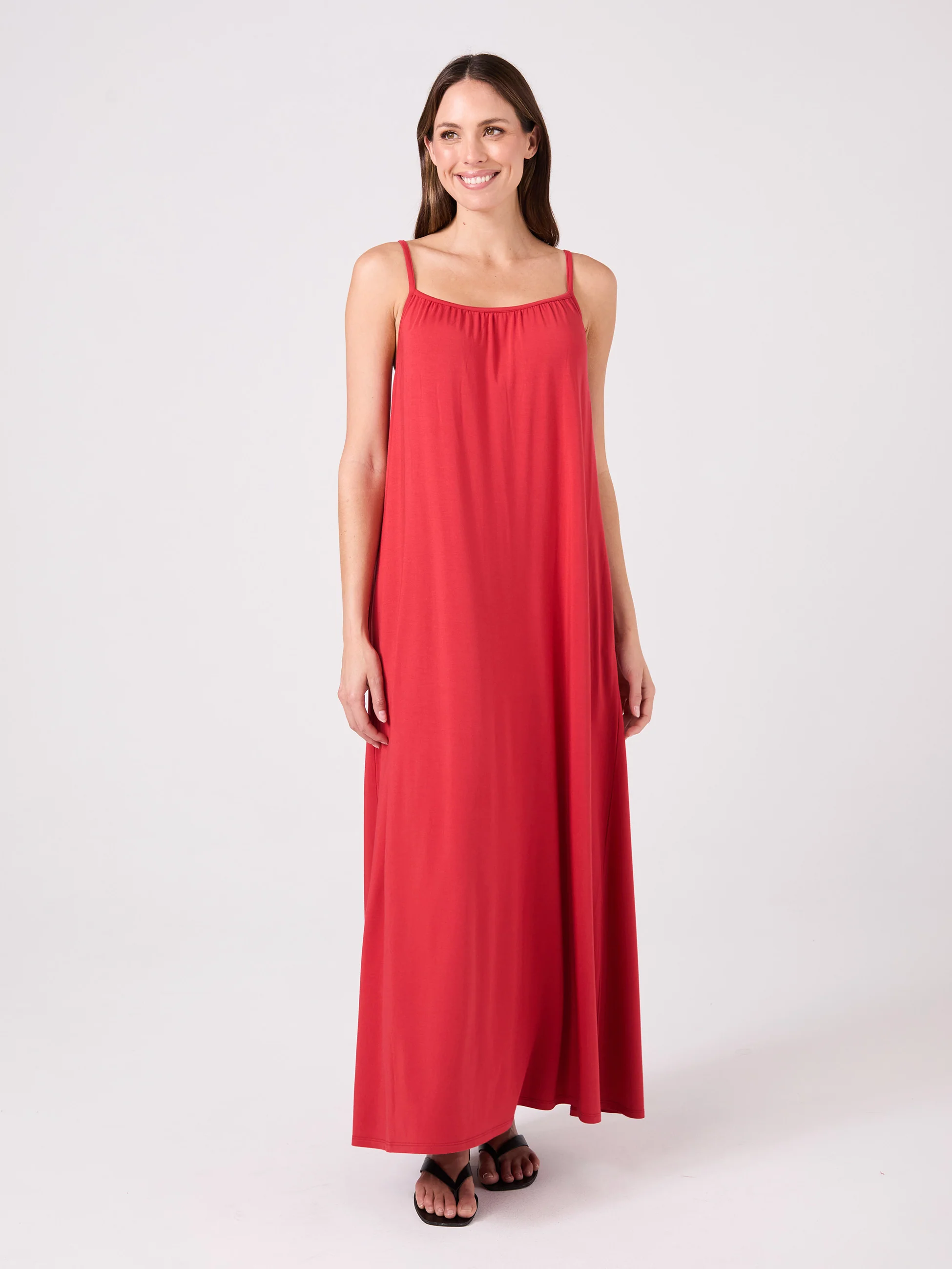 Venice Maxi Dress - Cherry - Image 2